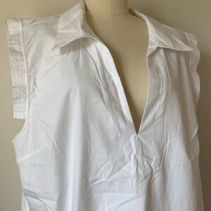 White Sleeveless Banana Republic Dress